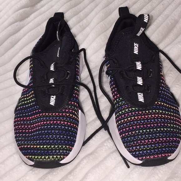 colorful girl nike shoes